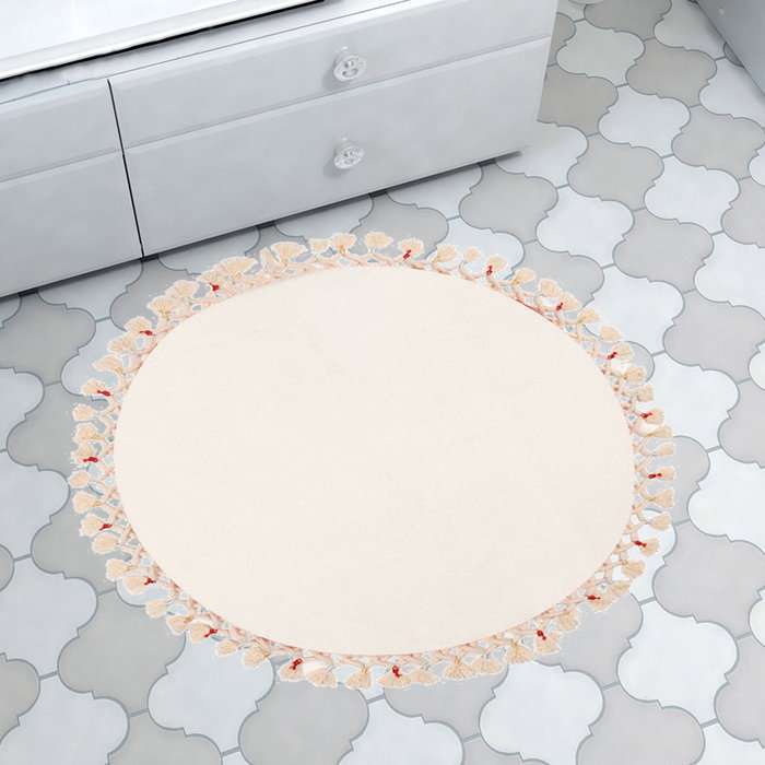 Mijölnir Alfombrilla de Baño Blanca de 100 cm Mijölnir Alfombrilla de Baño Blanca de 100 cm